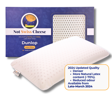 Dunlop Medium Firm Queen Size Latex Foam Pillow