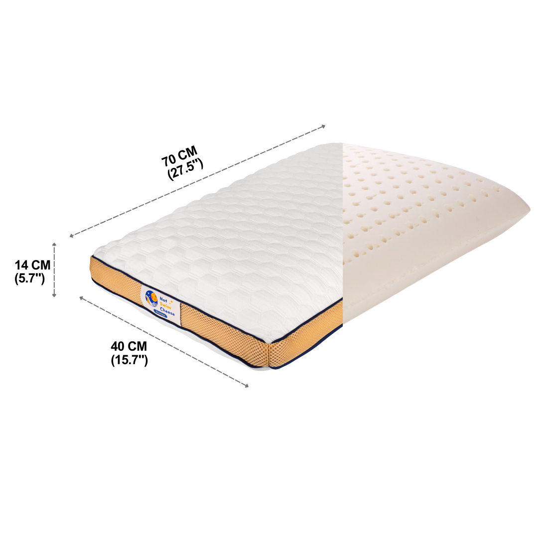 Dunlop Mittelfestes Latex-Schaum-Kissen 40x70cm Queen-Size