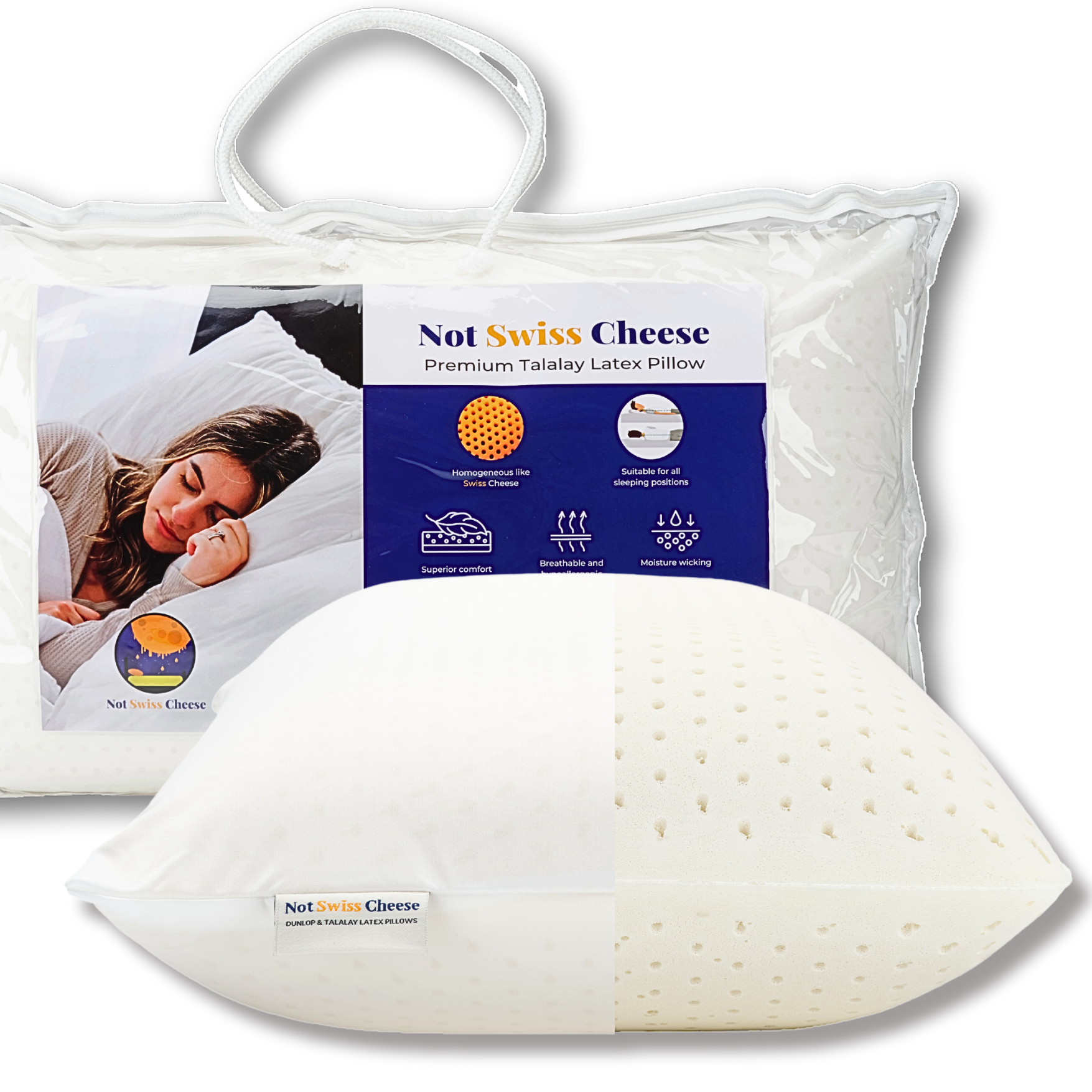 Talalay Medium Soft Queen Size Latex Pillow