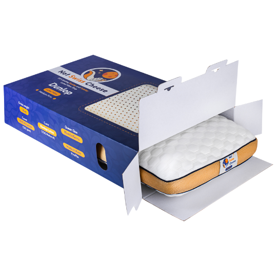 Dunlop Mittelfestes Latex-Schaum-Kissen 40x70cm Queen-Size